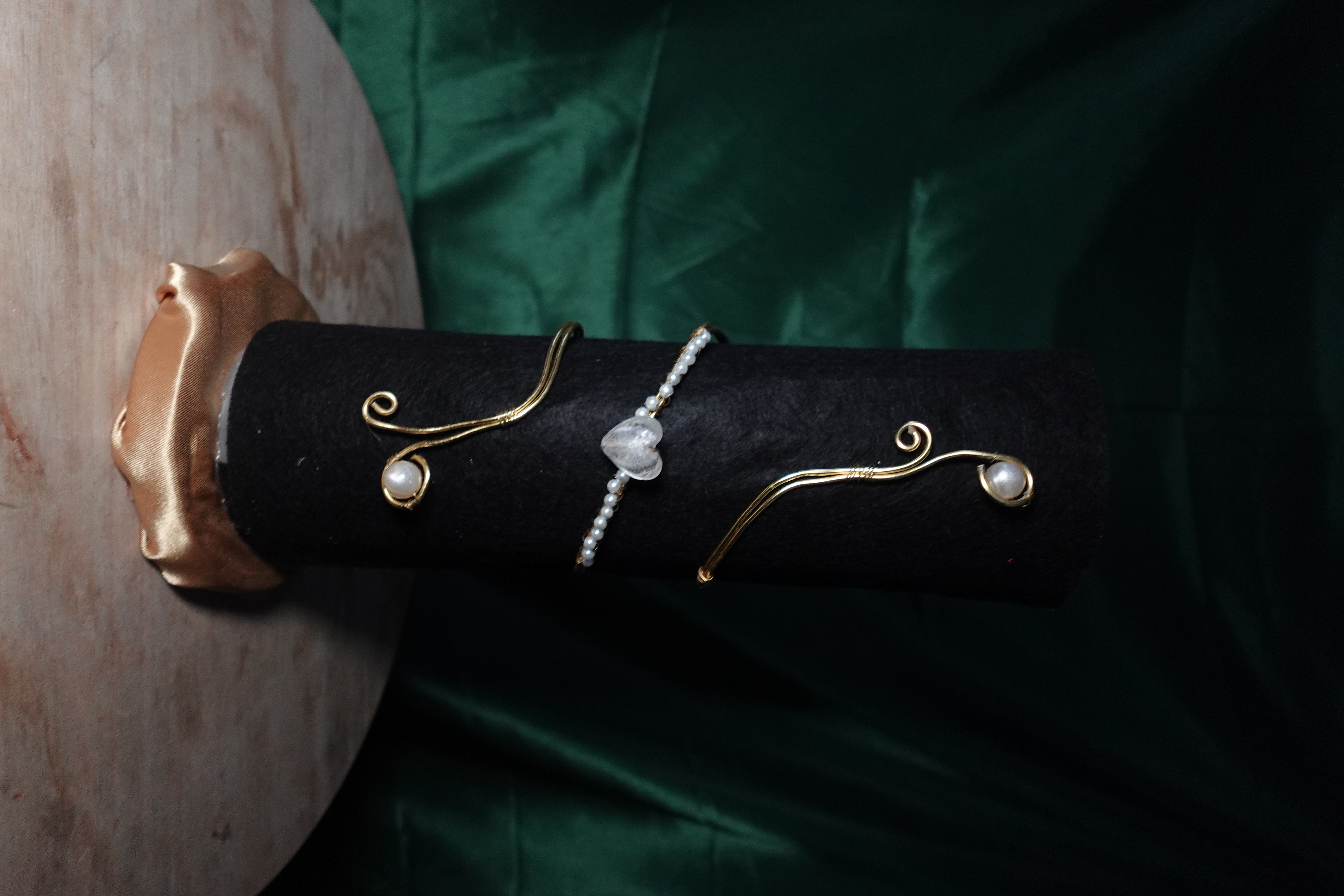 Pearl Heart Arm Cuff